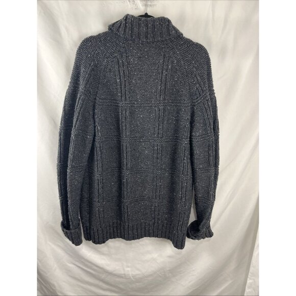 Banana Republic Grey Heavy Cotton V-Neck Cardigan Men's Size L - Picture 7 of 11